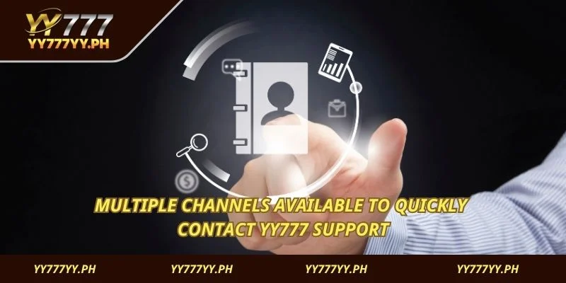 Multiple channels available to quickly Contact YY777 support