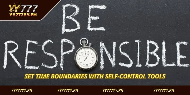 Set time boundaries with self-control tools