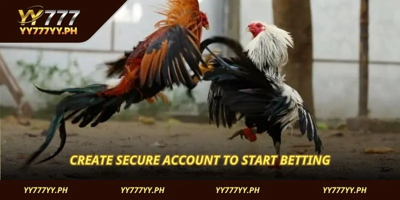 Create secure account to start betting