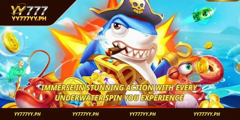 Immerse in stunning action with every underwater spin you experience 